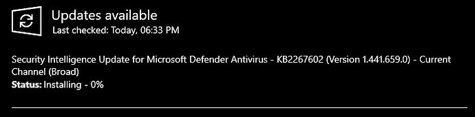 antivirus update