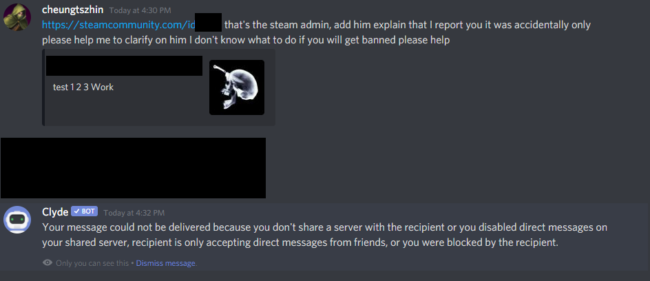 Steam users: Don't fall for the I accidentally reported you scam